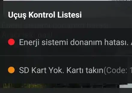 Enerji sistemi donanım hatası